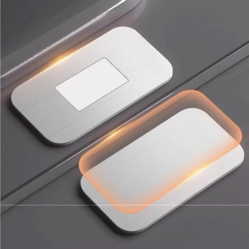 4 Set Ultra-Thin Magnetic Cabinet Door Catch Self-Adhesive Stainless Steel Drawer Magnet Strong Magnetic Quiet Closure