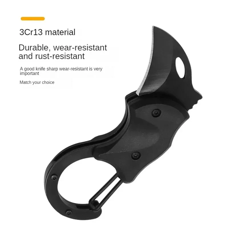 Outdoor multi-purpose carabiner knife portable keychain camping mountaineering hook camping carabiner portable claw knife