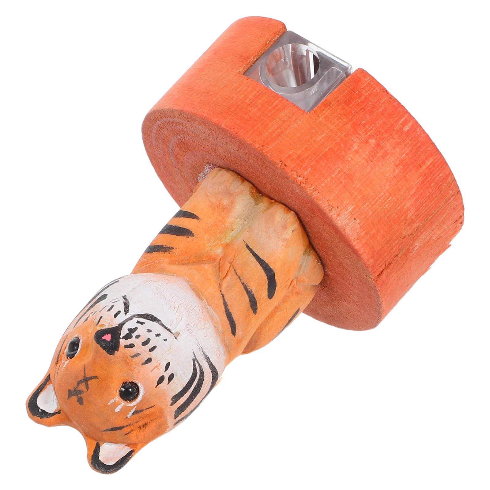 

Wooden Tiger Pencil Sharpener for - Portable Cute Animal Design Handheld Manual Sharpener for Classroom Travel