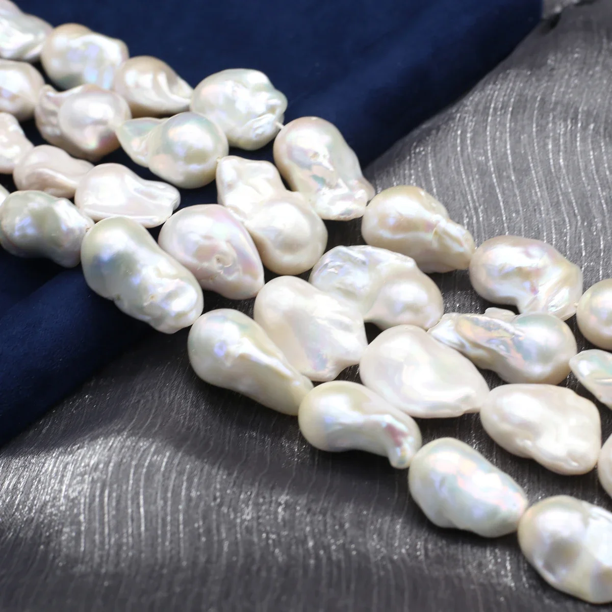 15x20mm6A Hot Sale Dazzling Baroque Irregular Natural Freshwater White Pearl Bead Jewelry Make DIY Necklace Bracelet Accessories