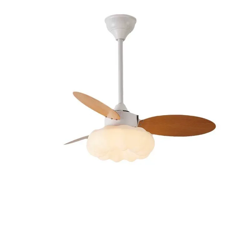 

Cream wind cloud fan light household silent living room bedroom integrated fan ceiling light