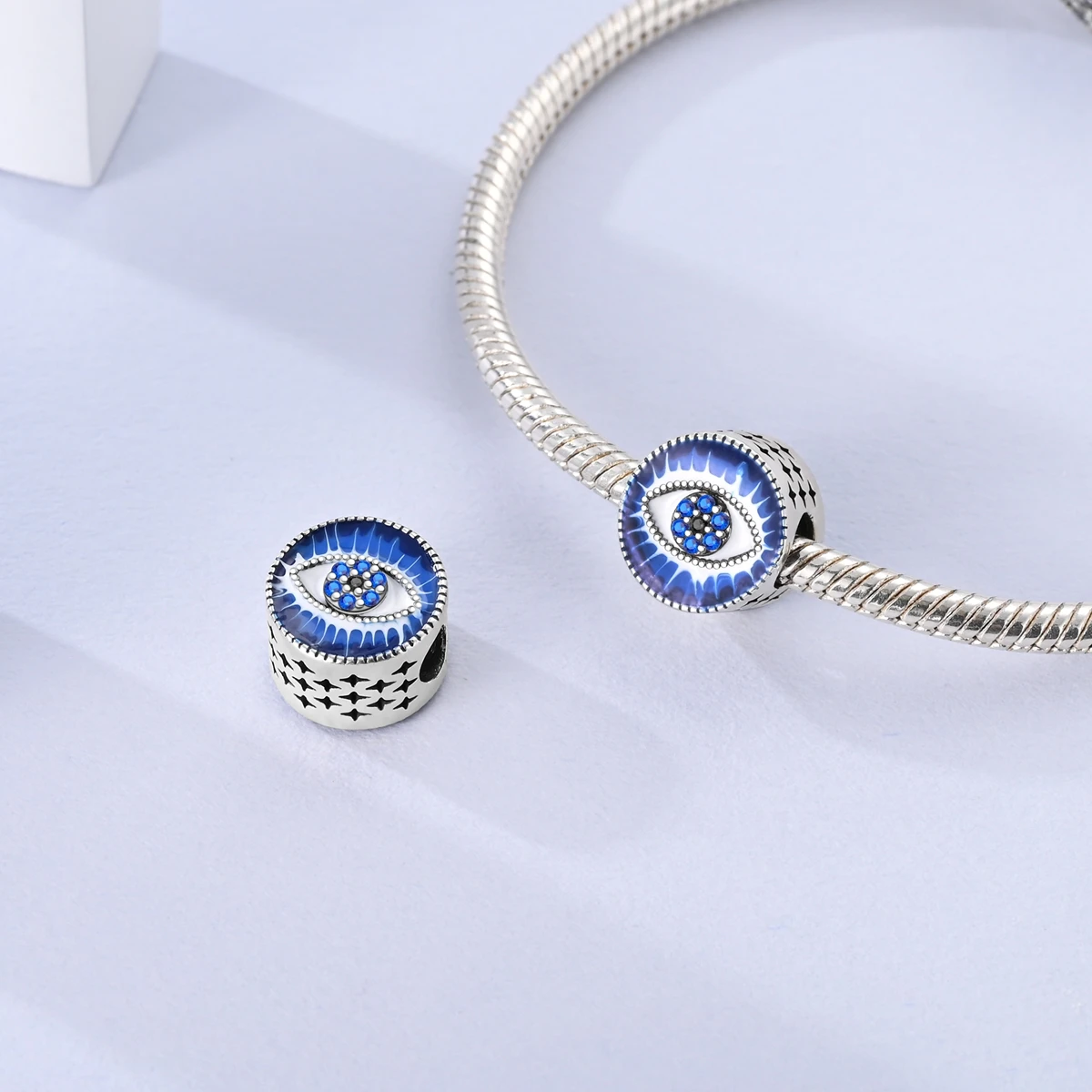 Original Silver Plated Charms Durian Luminous Cat Bear LOVE For Women Beads Fit Bracelet Necklace Jewelry Making Gift image 4