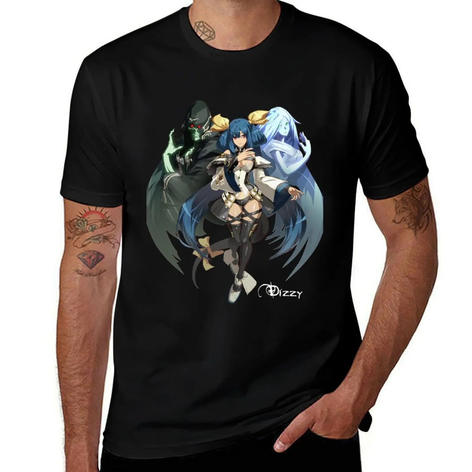 Guilty Gear Dizzy T-Shirt Work Wear Lightweight Tee T-Shirt
