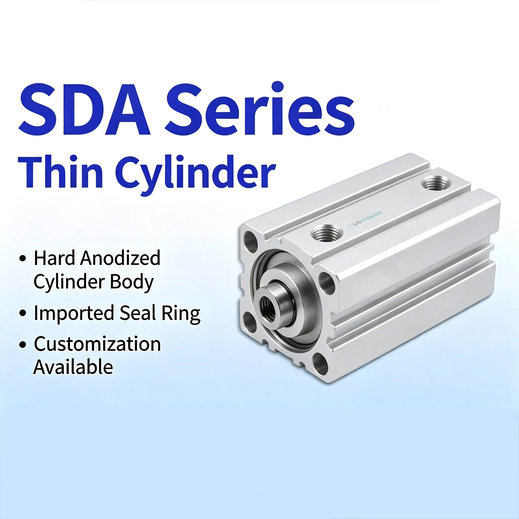 SSA Series Front Single‑Action Thin Cylinder SSA12/16/20/25/32*5/10/15/20/25