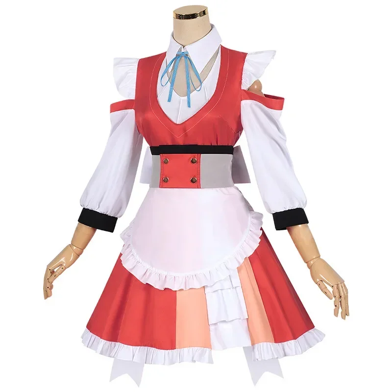 أزياء كوسبلاي بأعظم الخيميائي في جميع الأوقات ماريا التأثيرية فستان الخادمة لوليتا بدلة موحدة ملابس حفلات الهالوين