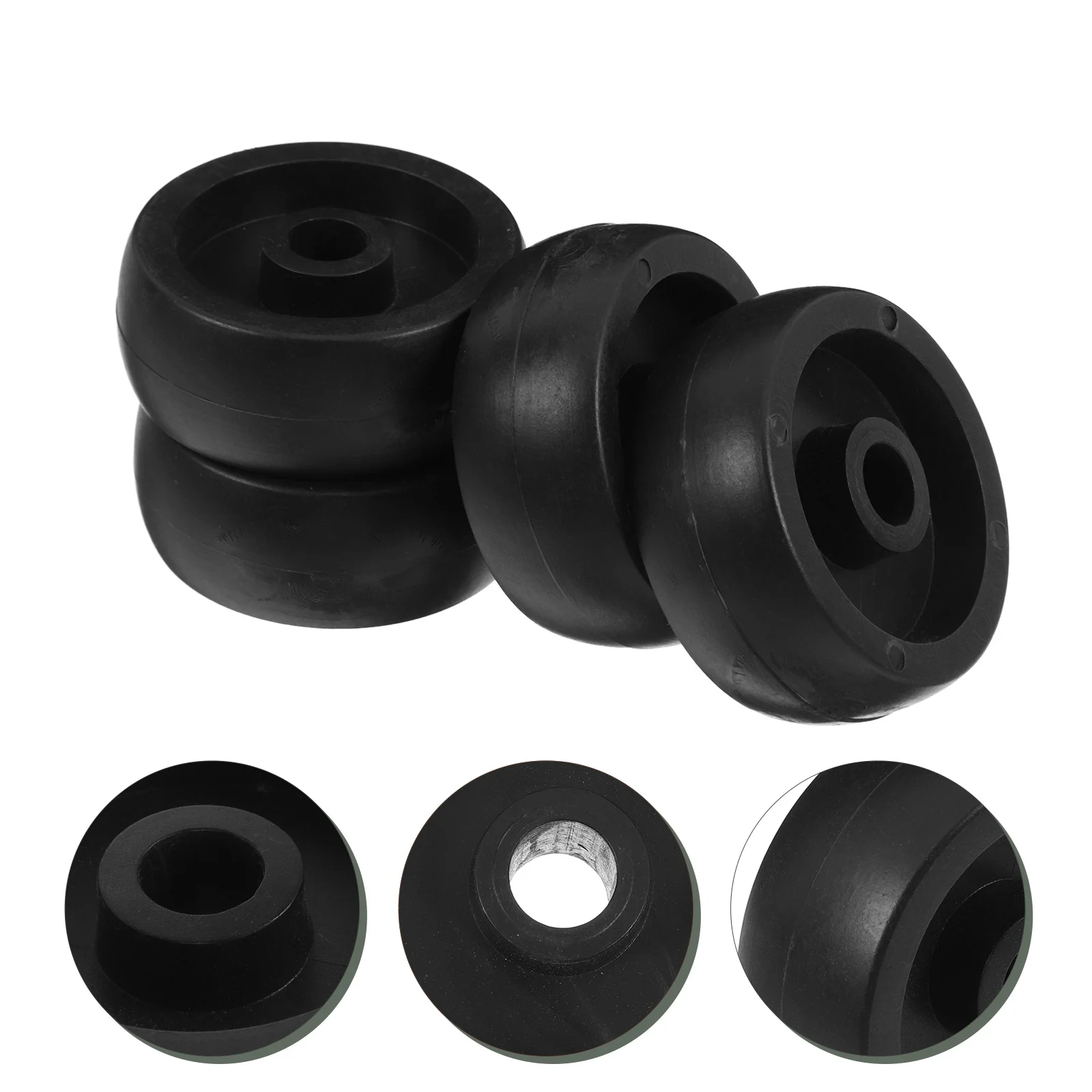 

4pcs Fitness Equipment Roller Universal Wheel Plastic Long Lasting Material Easy Movement Storage Versatile Usage Workout