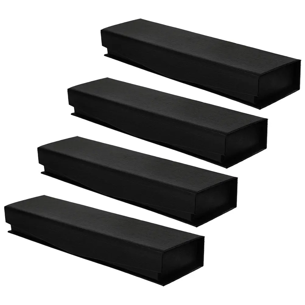 

Набор из 4-х подарочных коробок для ручек: элегантный ретро-дизайн, тканевый чехол для хранения и демонстрации письменных принадлежностей, а также для торжественных деловых подарков