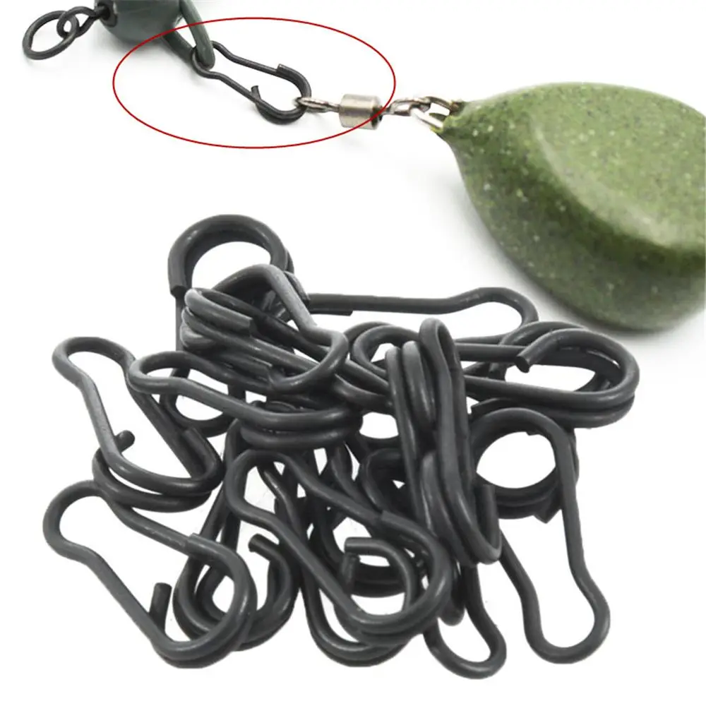

30pcs/lot Durable Rolling Swivels Carp Fishing Quick Change Fishing Tackle Fishing Clips Fishing Terminal Fishing Connector