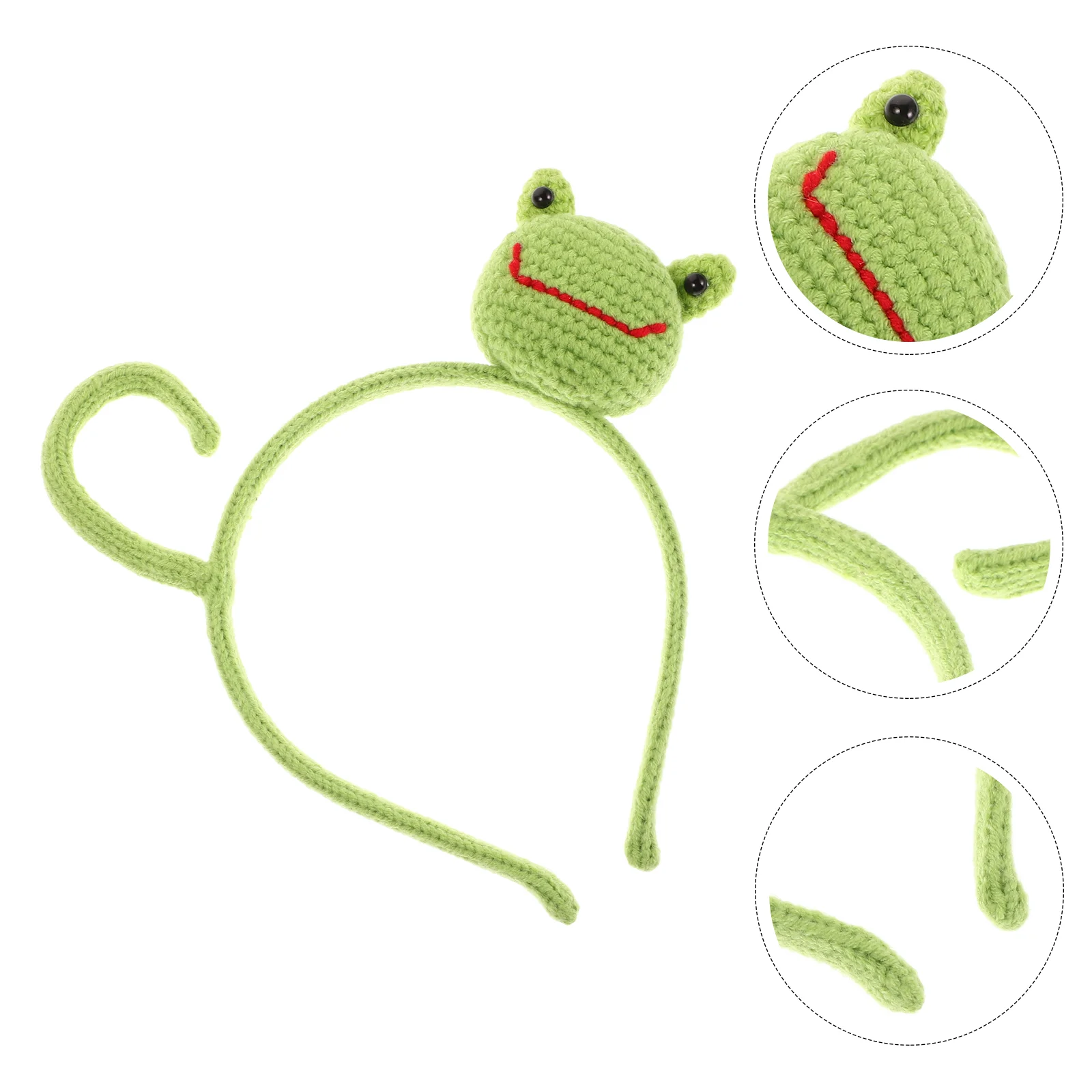 

Frog Headband Alien Costume Women Birthday Party Decoration Headgear Cute Hairband Light Green Funny Child