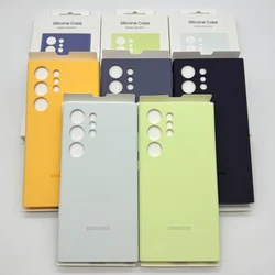Samsung Galaxy S24 Ultra 5G Vloeibare Siliconen Hoes Zijdezachte Touch Case Voor Galaxy S24 Plus S24 + Anti-Shock Bescherming Shell