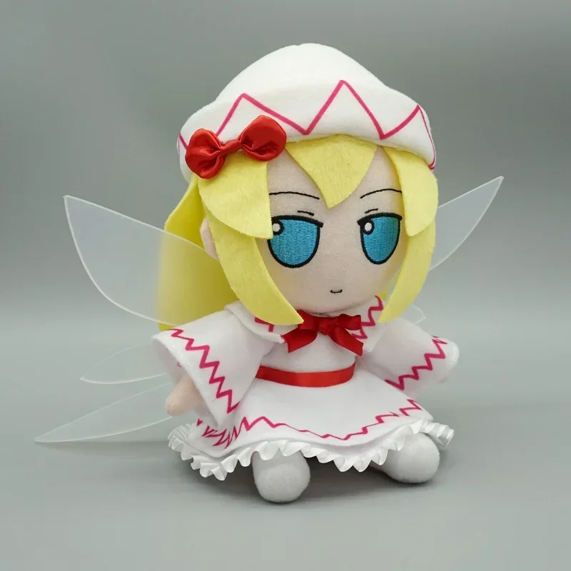 20 cm Anime Spiel TouHou Projekt Fumo Lilie Weiß Kawaii Cosplay Baumwolle Puppe Cartoon Plushie Spielzeug Figuren DIY Puppet Decor Fans geschenk
