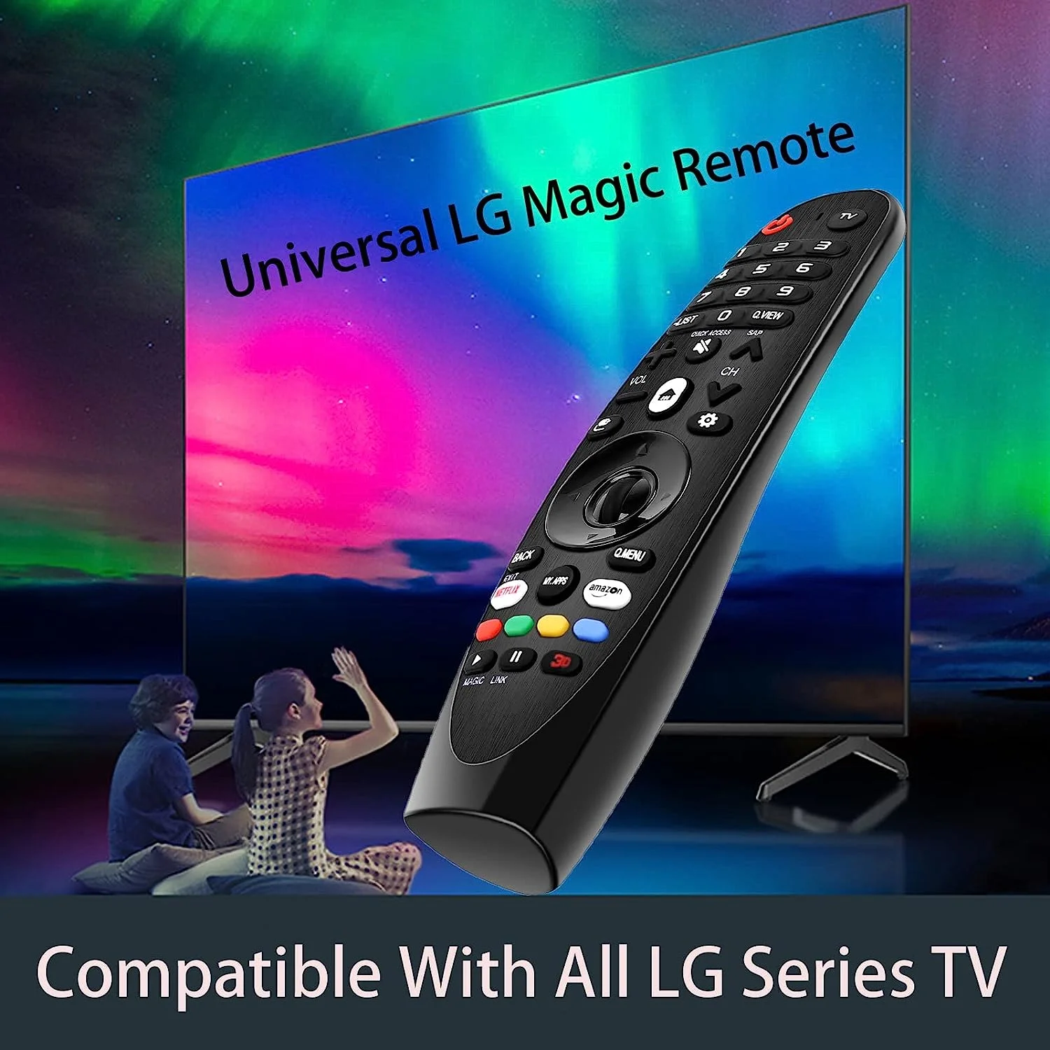 Voice Magic Remote AKB75855501 for  Smart TV Magic Remote Replacement AN-MR20GA MR19BA MR18BA MR650A, with Pointer Function