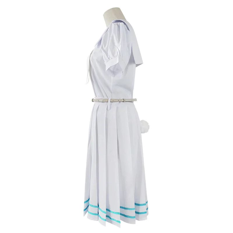 Anime Beastars Haru Cosplay Costume White Dress White Rabbit Haru JK Uniform Dress for Woman Girls Halloween Custom Made