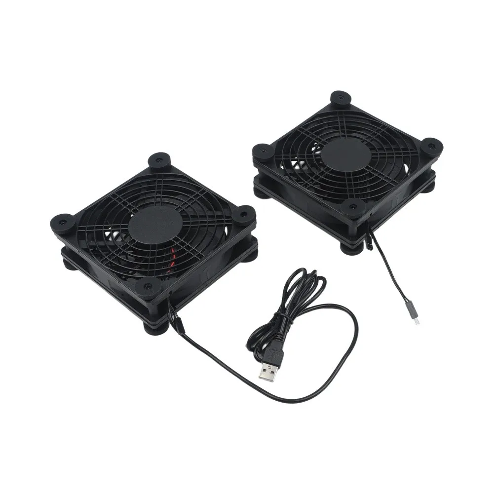 Portable USB Power Bank Integrated Cooling Pad for Mini PC Laptop Router Console 12025 Fan Upward Airflow Design