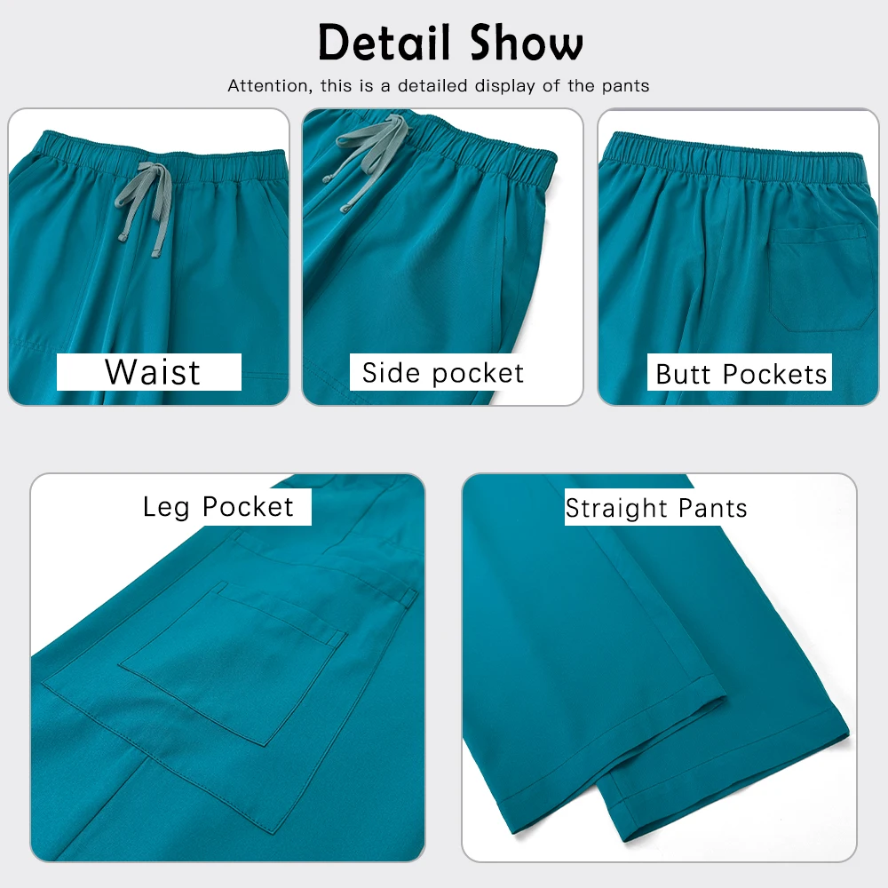 Uniformes médicaux unisexes, ensemble de déchets d'infirmière d'hôpital, vêtements de travail pour femmes et hommes, uniforme de travail dentaire de laboratoire, combinaison de chirurgie à manches courtes