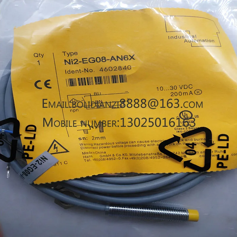 

The brand-new original sensor BI1.5-EG08K-AP6X-V1131 NI2-EG08-AP6X-H1341/AN6X One year warranty in stock