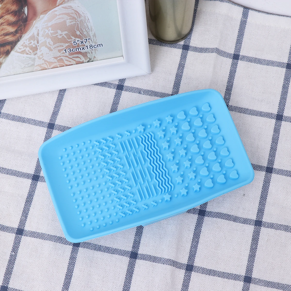 シリコーンクリーニングパッドブラシメイクアップツール洗濯マットブラシメイクアップクリーナーリムーバー