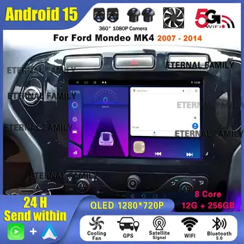 適用於福特蒙迪歐 MK4 2007-2014 的安卓 15 吋車用多媒體收音機 2 DIN 導航 GPS CarPlay 汽車收音機 5G+藍牙 WiFi 8 最佳銷售 雙DIN福特蒙迪歐 - №1