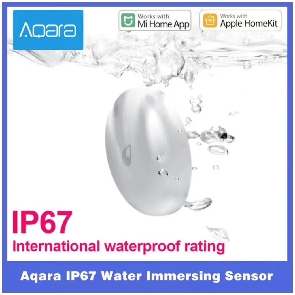 Aqara IP67 Water Immersing Sensor Zigbee Flood Water Leak Sensor Detector Alarm Security Soaking Sensor For Mijia App