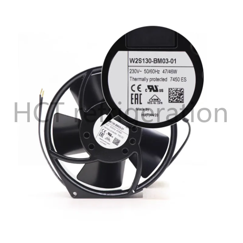 Brand new genuine product!!! Brand New Original W2S130-BM03-01 230V 50/60Hz 47/46W 0.31/0.27A 2700/3050r/min 60Pa Fan