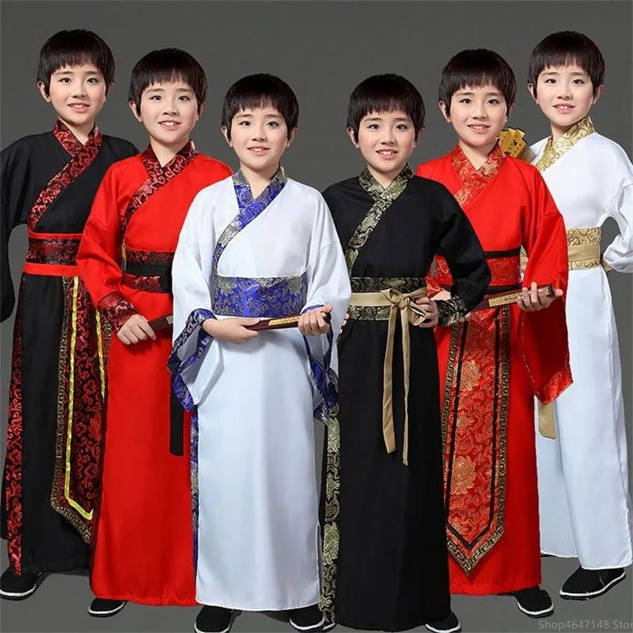 

Boys traditional ancient chinese costume chinese traditional tang hanfu dress child clothing cosplay fairy dance kids