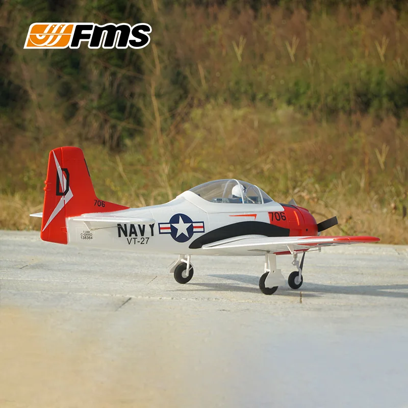 FMS 800mm T-28 RC Trojans World War II realistic aircraft entry-level electronic remote-controlled fixed wing aircraft model toy