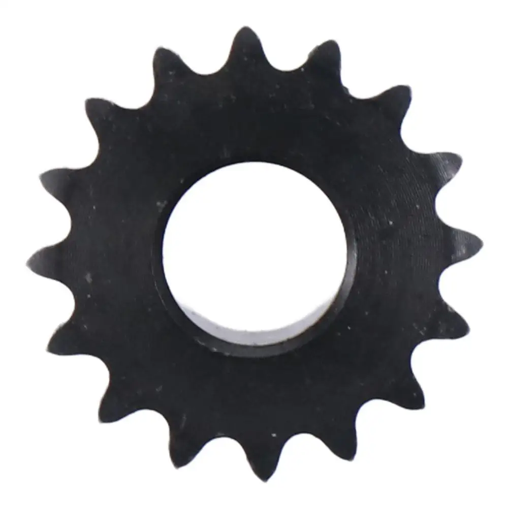 25 Chain 16 Tooth Gear Black Oxide C45 Carbon Steel B Type Hardened Teeth Single Strand 1/4