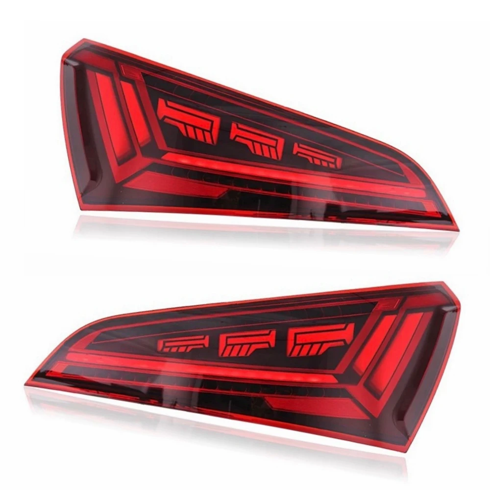 ROLFES Car Tail Lamp For Audi 2008-2018 Q5 Taillight LED Dynamic Turn Signal Brake Light Refit Assembly Auto Accessories