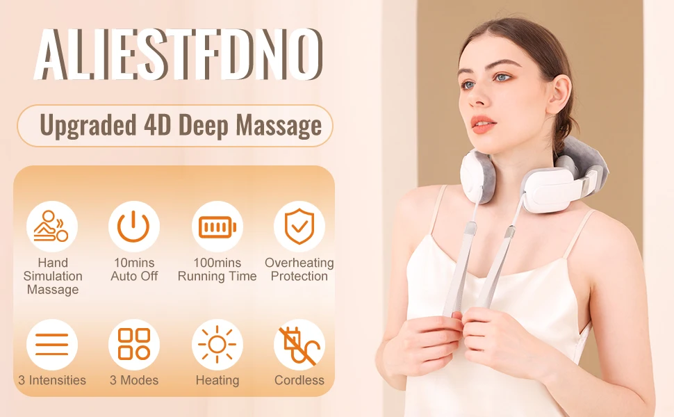 مدلك كتف الرقبة 4D العجن وسائط متعددة قابلة للشحن مدلك الرقبة مع مدلك الرقبة الحرارة مع مدلك الكتف الحراري #1