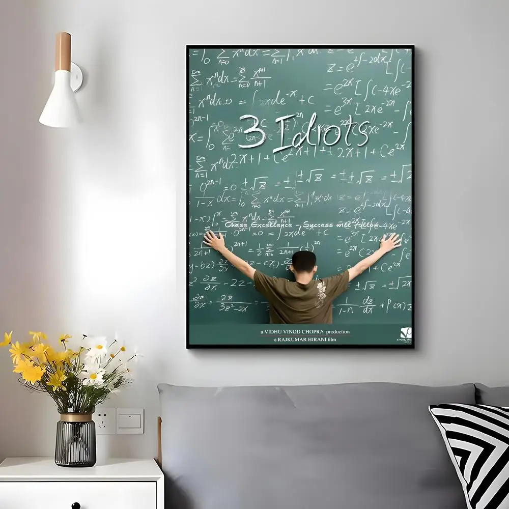 Comedy movie 3 Idiots Poster Wall Ornament Home Decor Young Decor Fans