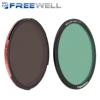 Freewell ネジ付きハイブリッド ND/CPL & グロー ミスト 1/4 フィルター セット 67MM、77MM、82MM カメラ フィルター ビデオグラフィー & 写真アクセサリー 1