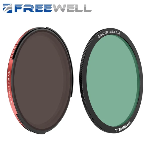 Freewell ネジ付きハイブリッド ND/CPL & グロー ミスト 1/4 フィルター セット 67MM、77MM、82MM カメラ フィルター ビデオグラフィー & 写真アクセサリー