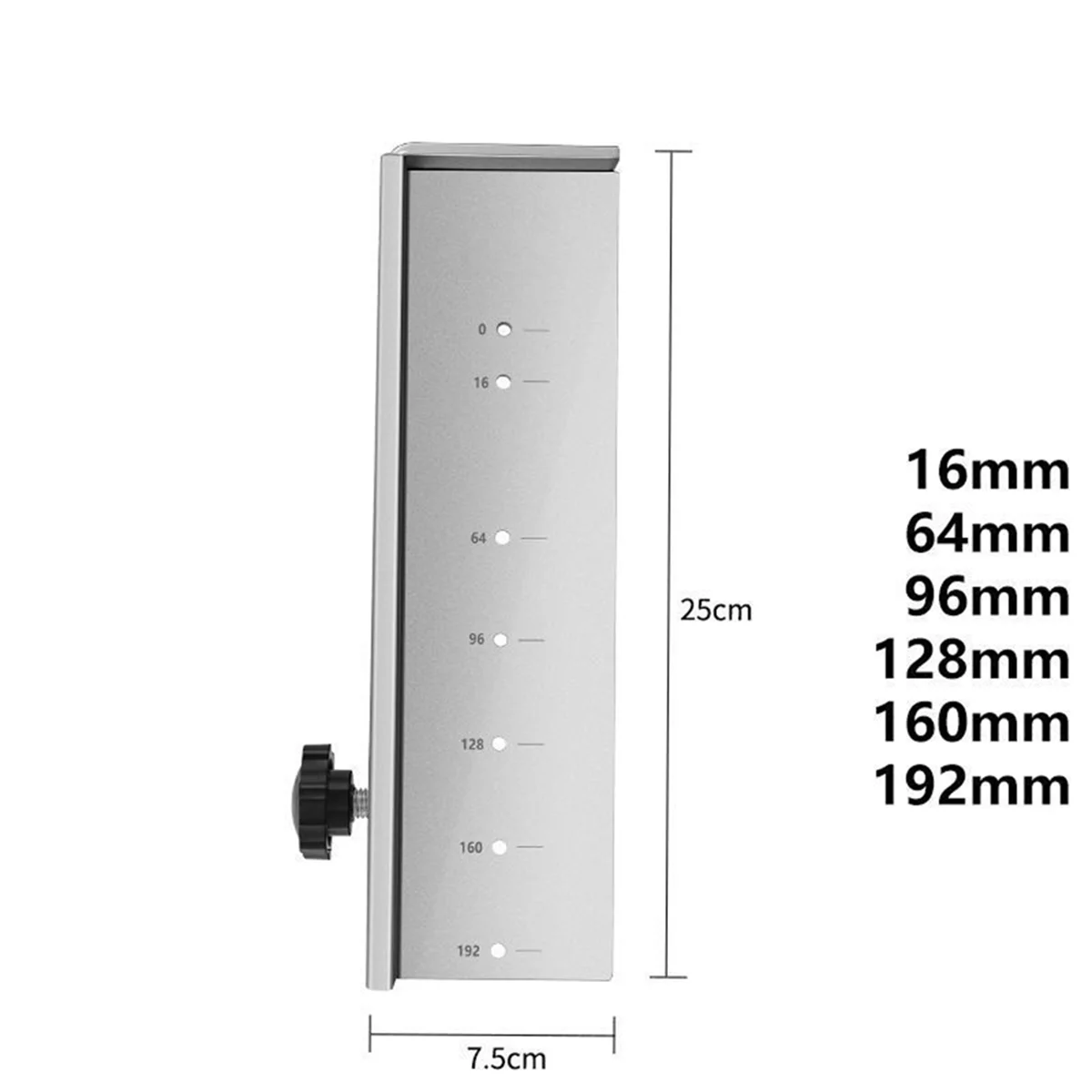 Hardware per armadio regolabile Strumento per maschera Guida per foratura in lega di alluminio Modello Manopole anteriori per cassetti Maniglie Tira G