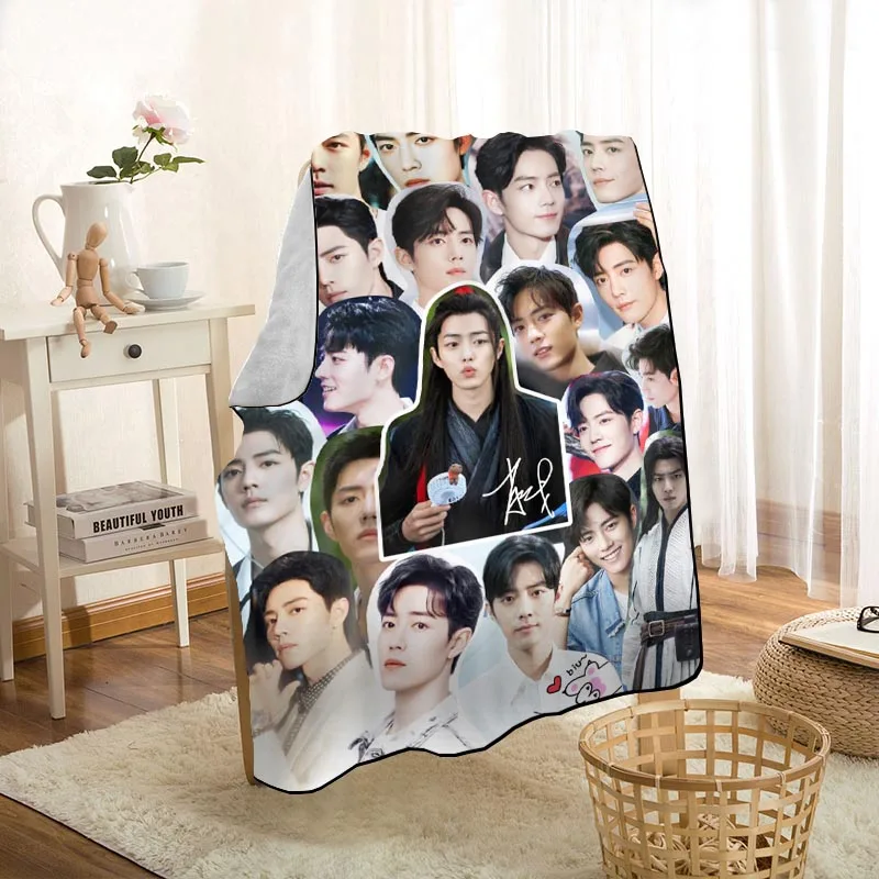 

New Arrival Cute Xiao Zhan Blanket Throw On Home/Sofa/Bedding Portable Adult Travel Cover Blanket 0929p