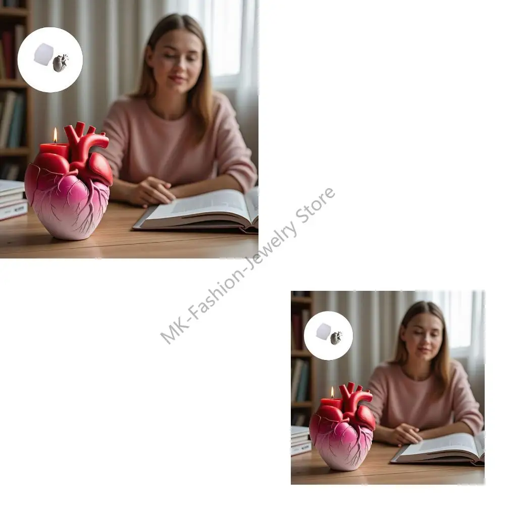 

Q6PF Форма сердца Силиконовые формы, подходящие для ремесленных поделок, украшенные ювелирными украшениями