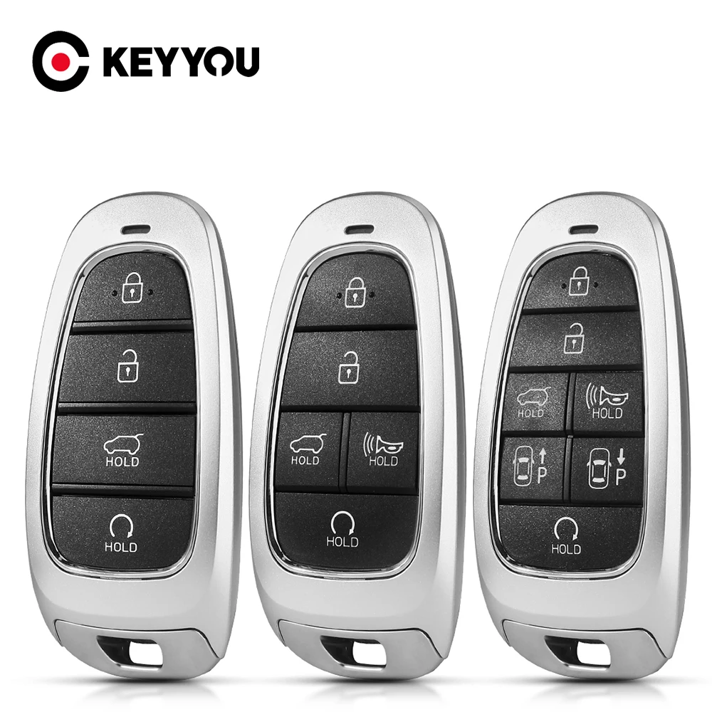 

KEYYOU for Hyundai Azira Tucson Prime Nexo DN8 PALISADE Solaris Sonata Sonata Santa Fe NX4 Atos SantaFe Car Key Case Housing