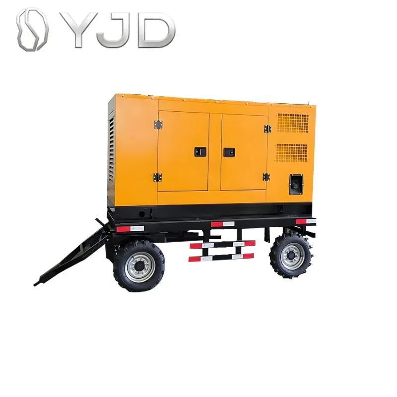 Mobile Trailer Type Silent diesel Generator 30kva 40kw 50kva 60kva 80kw 100kva Water-cooled High-quality Generator Set