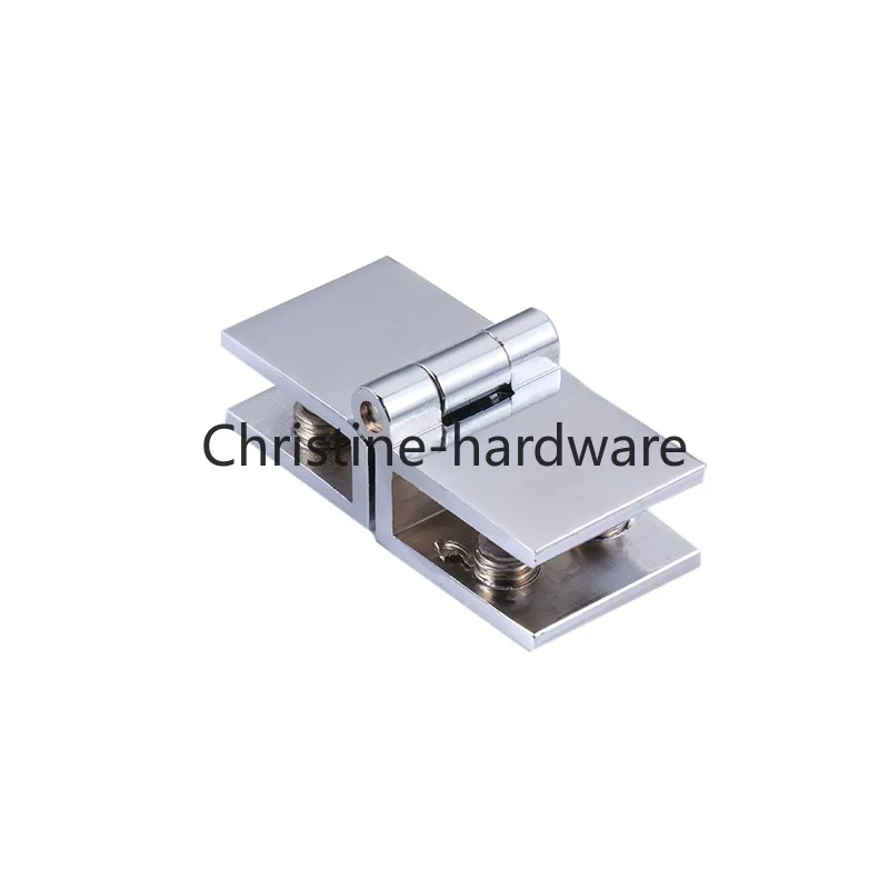4pcs Shower Glass Door Hinges 180 Degree Double Sided Glass Door Clamp Hinges 5mm - 8mm Glass Furniture Hardware Heavy Duty Hing