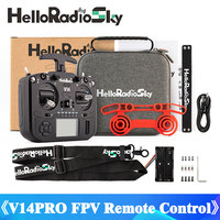 HelloRadio V14 PRO ELRS/1IN4 Left/Right Hand Remote Control Multi Protocol Open Source FPV High Frequency Head EDGTX Firmware
