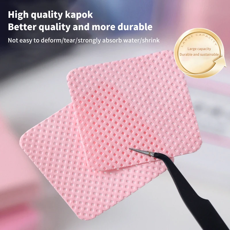 200/300Pcs Nail Polish Lash Glue Remover Lint Free Cotton Pads Heart Square Wipes Manicure Pedicure Cleaning Tool