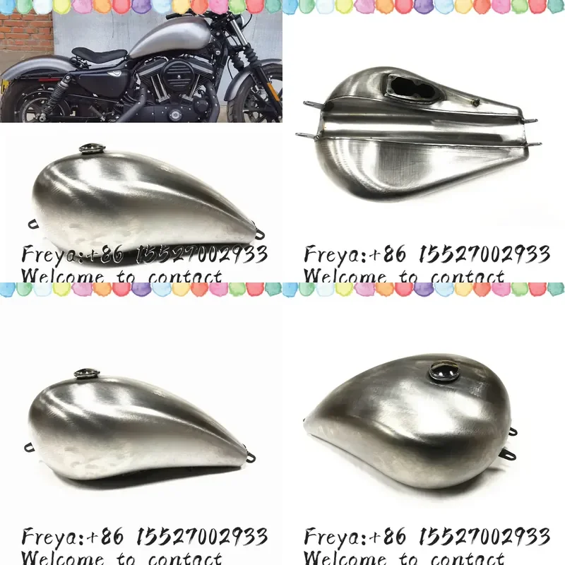 For Harley-Davidson Sportster XL 883 1200 48 Forty Eight XL1200X 2007-2022 Motorcycle 20L Petrol Oil Fuel Tank With Cap