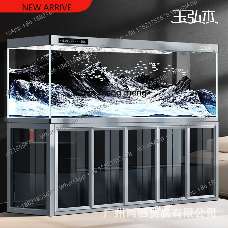 industrial wind living room large bottom filter ecological water-free waterproof moisture-proof intelligent dragon fish tank