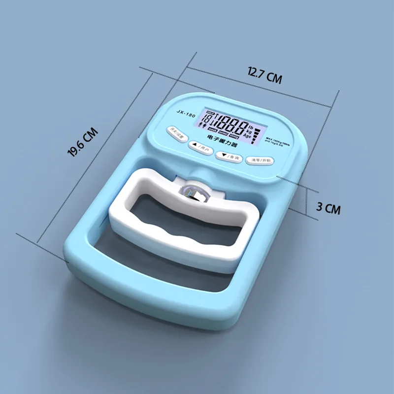 265LBS/120 كجم شاشة LCD قبضة قوة متر للرجال والنساء تستر الرقمية اليد دينامومتر التدريب قابلة للشحن ثنائي الغرض