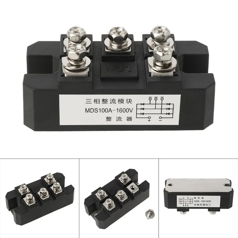  MDS100-16 Bridge Rectifier 100A 1600V 3-Phase Diode Bridge Rectifier Copper Plat