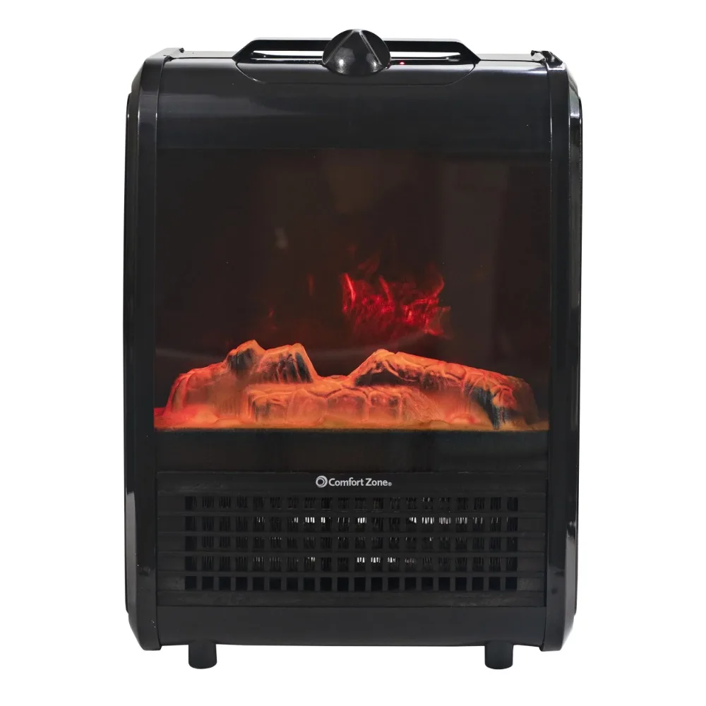 

1200W Ceramic Electric Fireplace Heater Black
