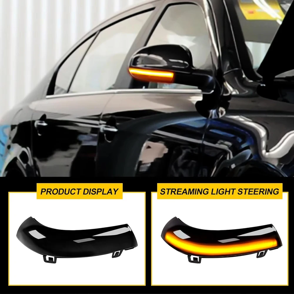 2 قطعة الوامض الديناميكي لشركة فولكس فاجن جولف 5 GTI V MK5 جيتا باسات B5.5 B6 شاران رائع B5 EOS LED بدوره إشارة مرآة مؤشر الضوء