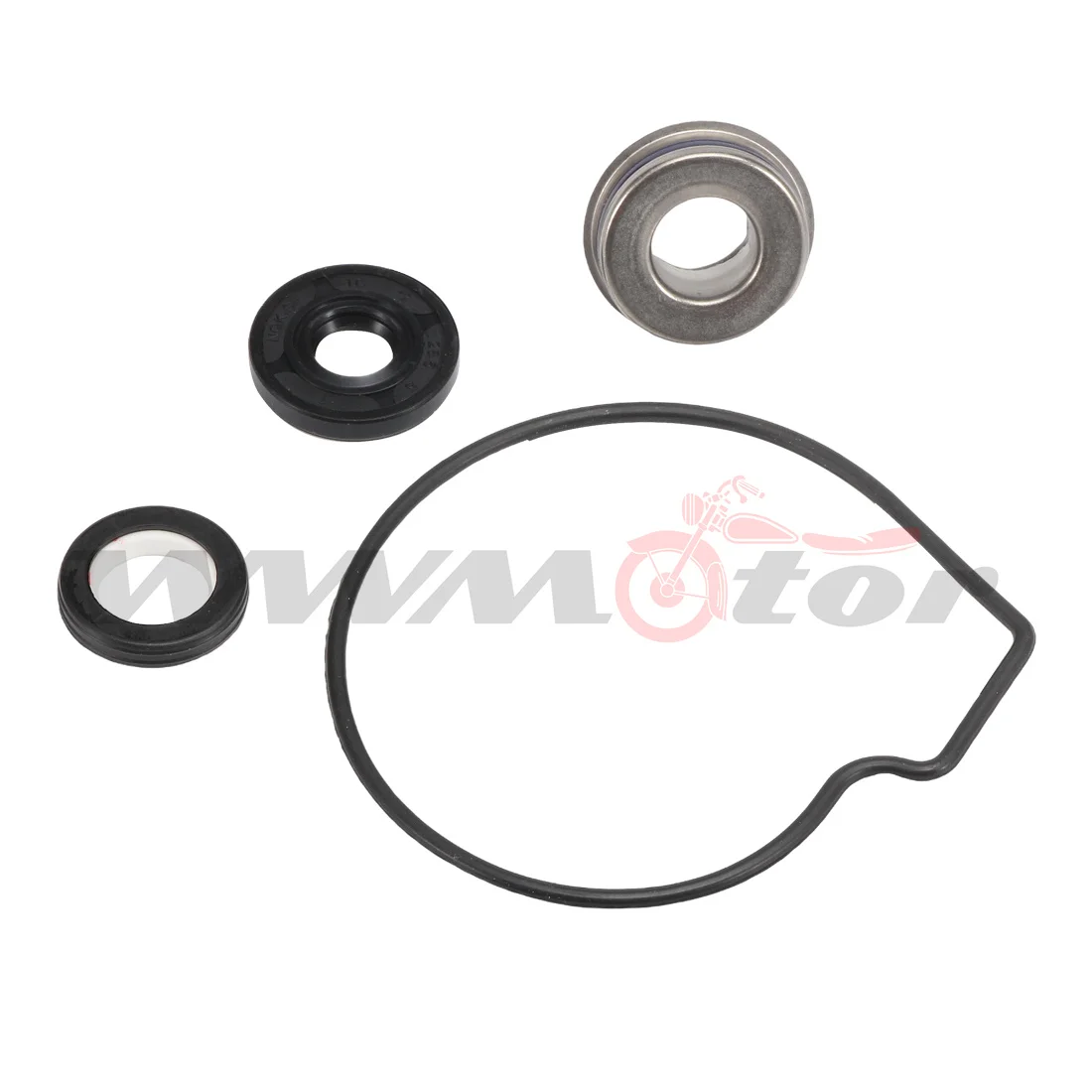 Water Pump Repair Kit Shaft Impeller For Kawasaki ZX600 Ninja ZX-6R ZX6R 2007 2008 13107-0131 Orings Seal Gasket Set