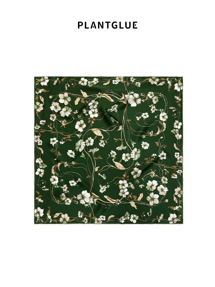 

Plant Light Dance Flower Yang 100 Silk Scarf Spring Summer New Style Double Sided Print Real Silk Scarf Chinese Styl...