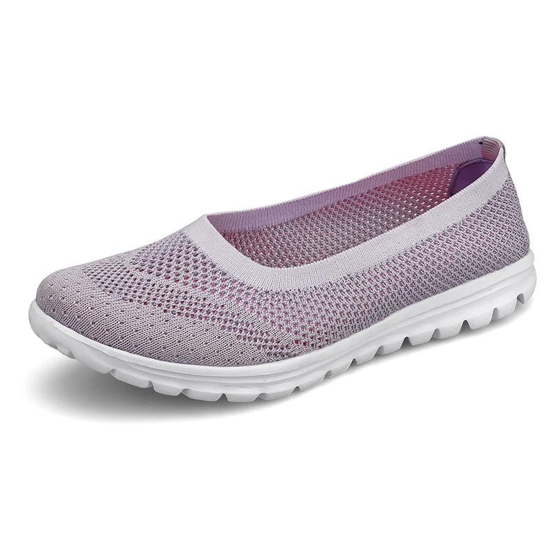 Summer Shoes Woman Mesh Sneakers Slip On Women Flats Loafers Casual Breath Walking Shoes Female Fashion Tenis Soft