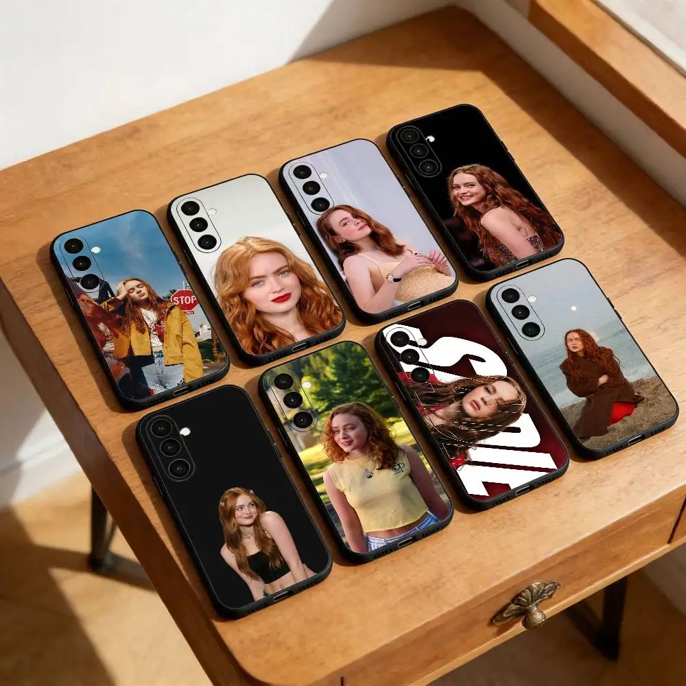 A-Actress S-Sadie Sink Phone Case For Samsung Galaxy A13,21s,22,31,32,52,53,71,72,73,Soft Black Cover